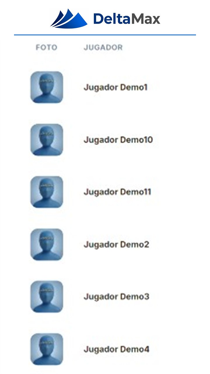 Ranking de jugadores en DeltaMax Pádel